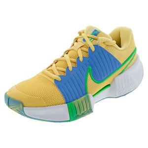 Women`s GP Pro Pickleball Shoes Topaz Gold and Blue Hero Footwear Nike
