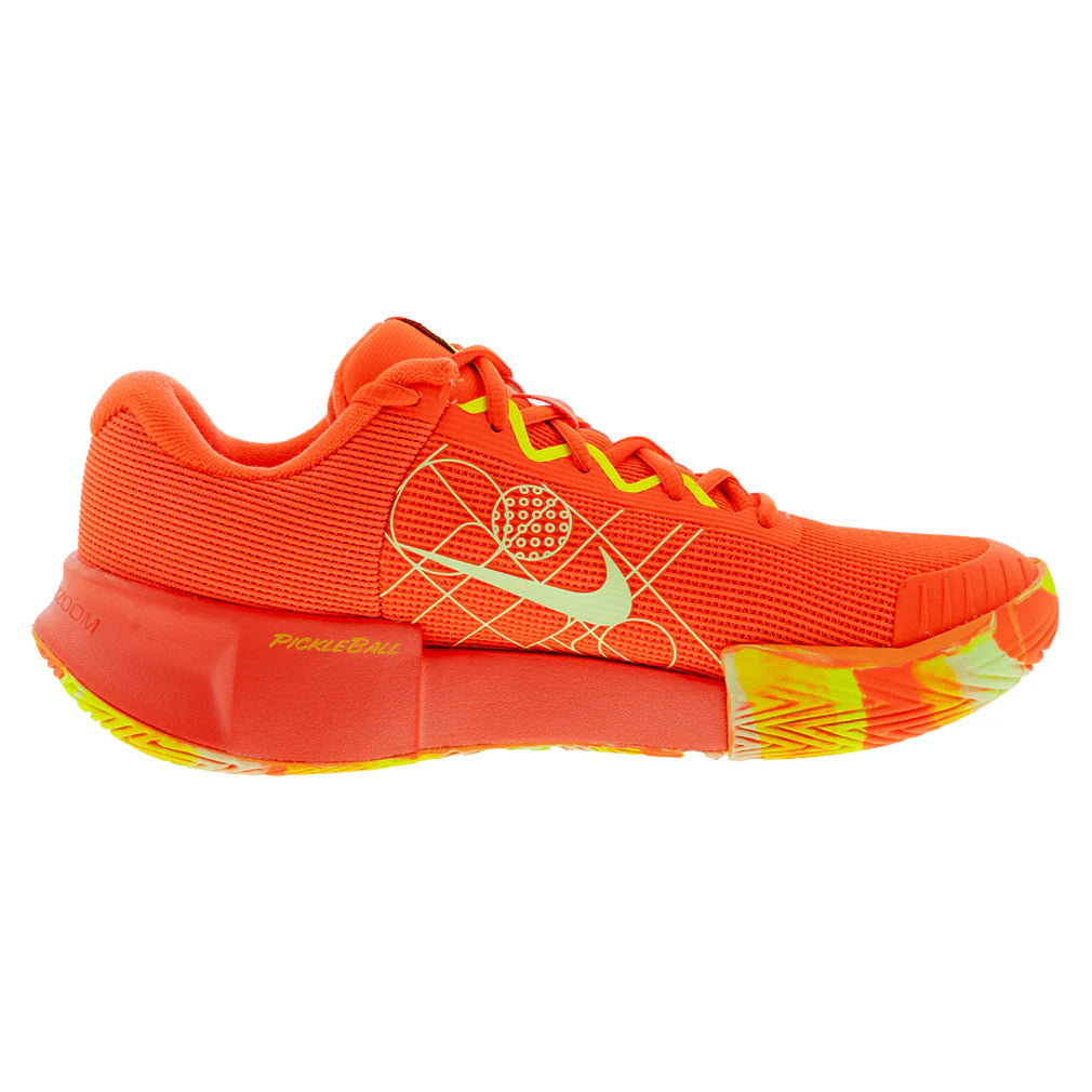 Women`s GP Pickleball Pro Shoes Hyper Orange and Volt Footwear Nike
