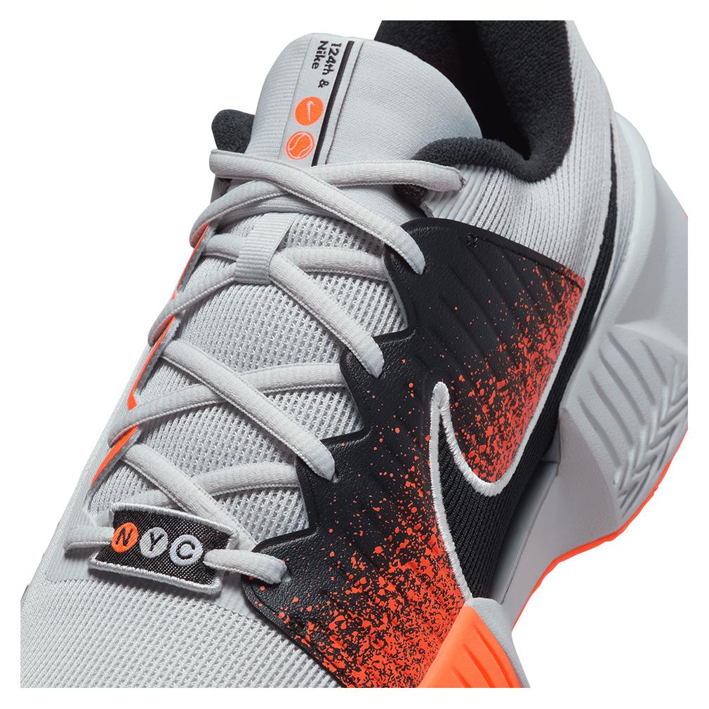 Men's GP Challenge Pro PRM Tennis Shoes Pure Platinum and Black Footwear Nike