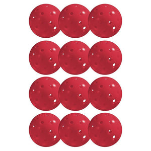 X-40 Outdoor Pickleballs 12 Pack Pink Balls Franklin Sports