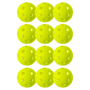 X-26 Indoor Pickleballs 12 Pack Lime Green Balls Franklin Sports