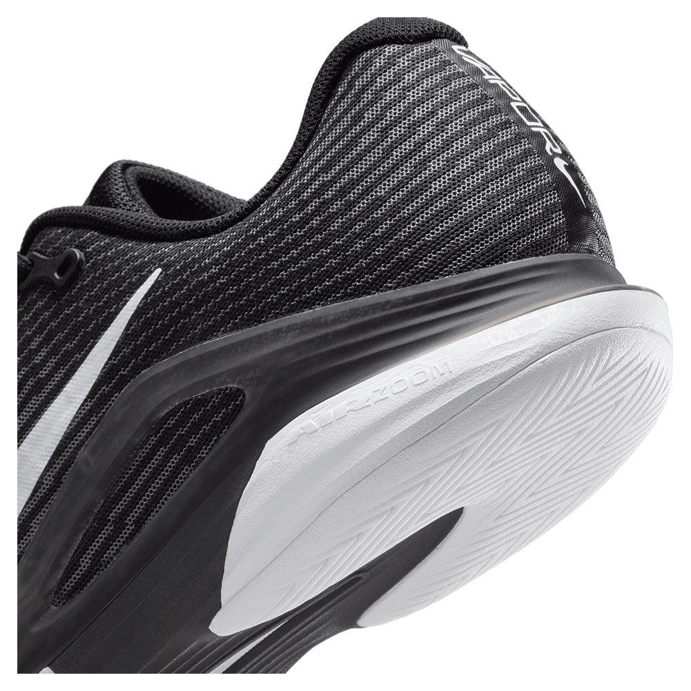 Men's Zoom Vapor 12 Tennis Shoes Black and White Footwear Nike
