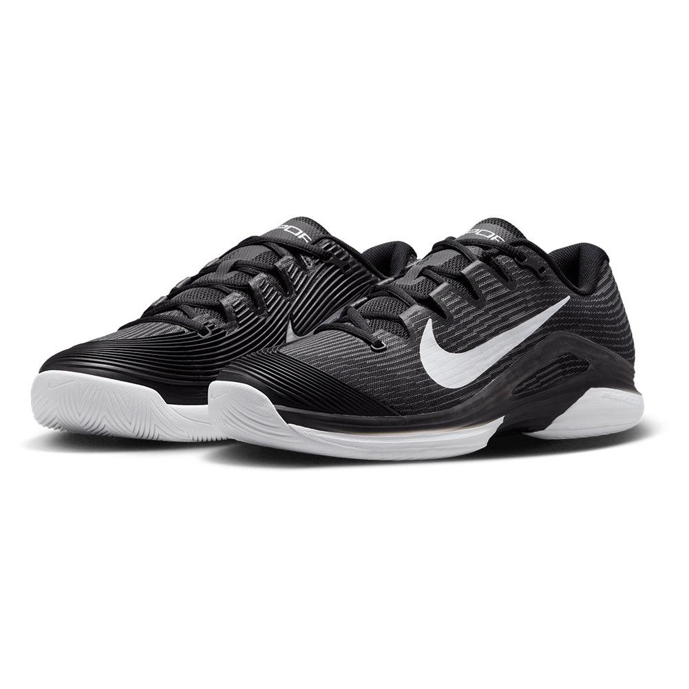 Men's Zoom Vapor 12 Tennis Shoes Black and White Footwear Nike