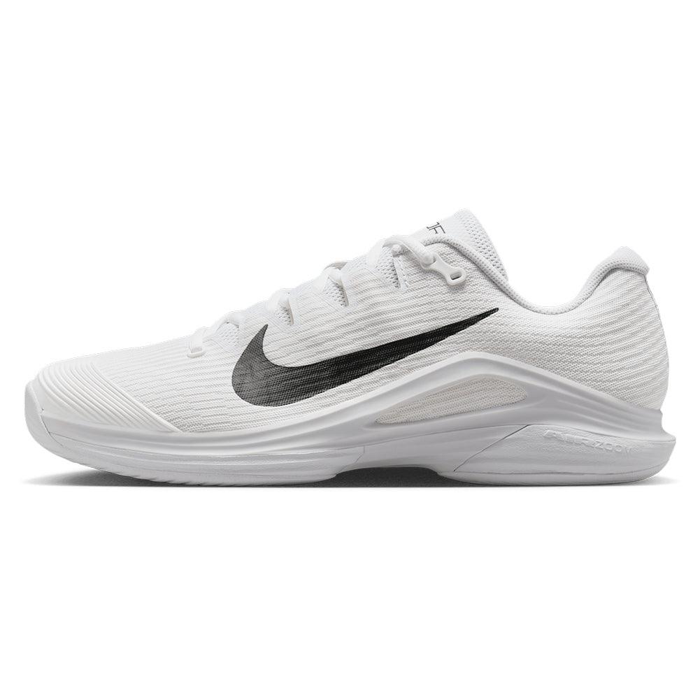 Men's Zoom Vapor 12 Tennis Shoes White and Black Footwear Nike