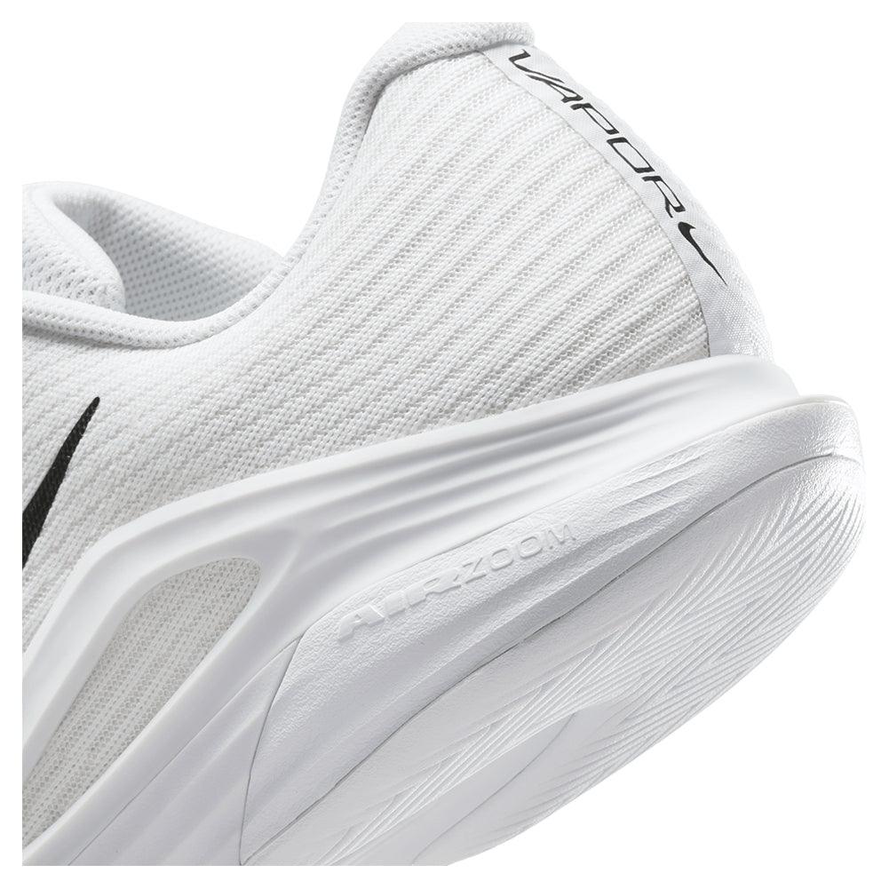 Men's Zoom Vapor 12 Tennis Shoes White and Black Footwear Nike