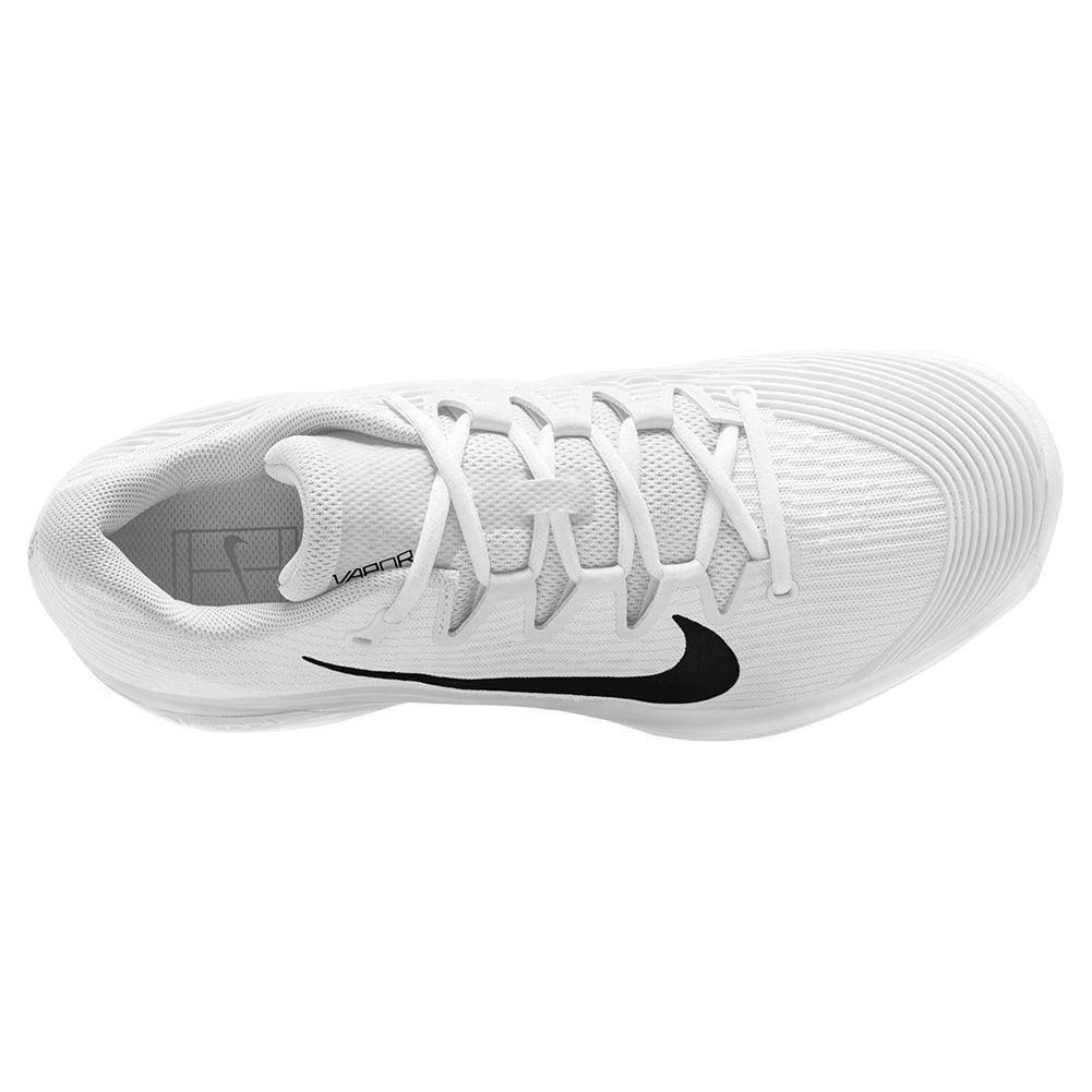 Men's Zoom Vapor 12 Tennis Shoes White and Black Footwear Nike