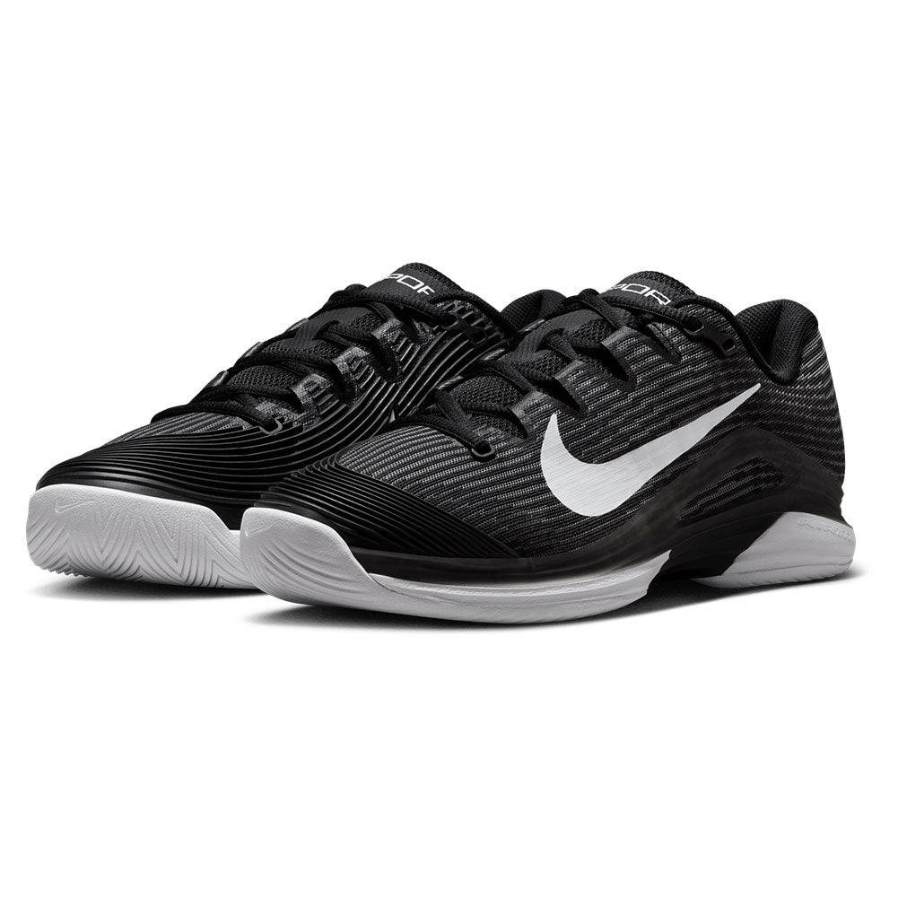 Women`s Zoom Vapor 12 Tennis Shoes Black and White Footwear Nike
