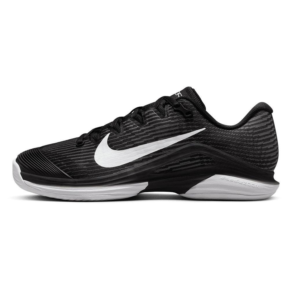Women`s Zoom Vapor 12 Tennis Shoes Black and White Footwear Nike