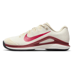 Women`s Zoom Vapor 12 Tennis Shoes Pale Ivory and Rush Pink Footwear Nike