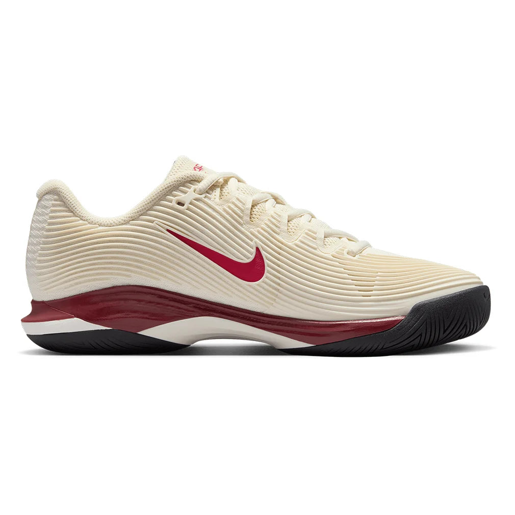 Women`s Zoom Vapor 12 Tennis Shoes Pale Ivory and Rush Pink Footwear Nike