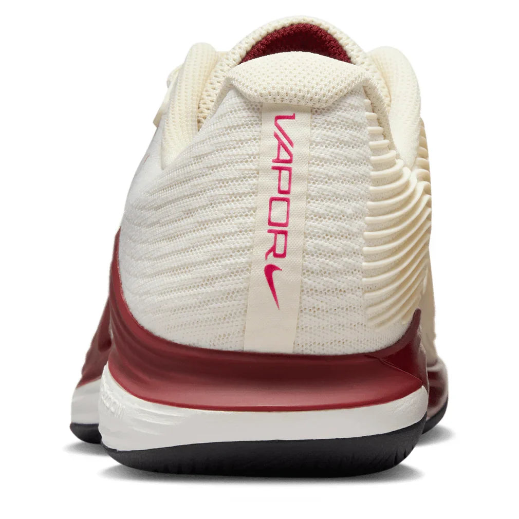 Women`s Zoom Vapor 12 Tennis Shoes Pale Ivory and Rush Pink Footwear Nike
