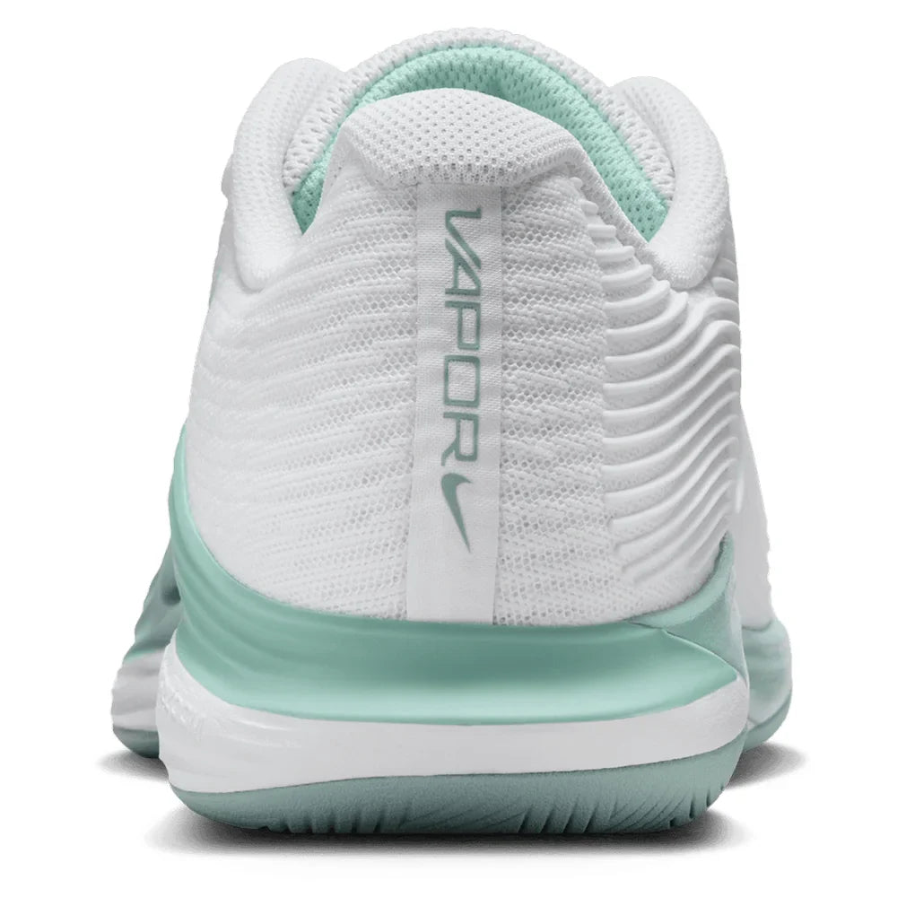 Women`s Zoom Vapor 12 Tennis Shoes White and Mint Foam Footwear Nike