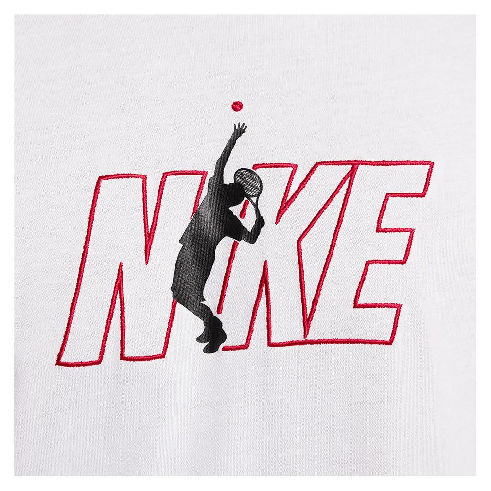 Men's Dri-fit Tennis Tee White Apparel Nike