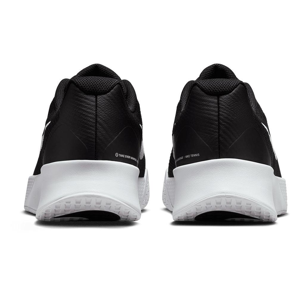 Men`s Vapor Lite 3 Tennis Shoes Black and White Footwear Nike