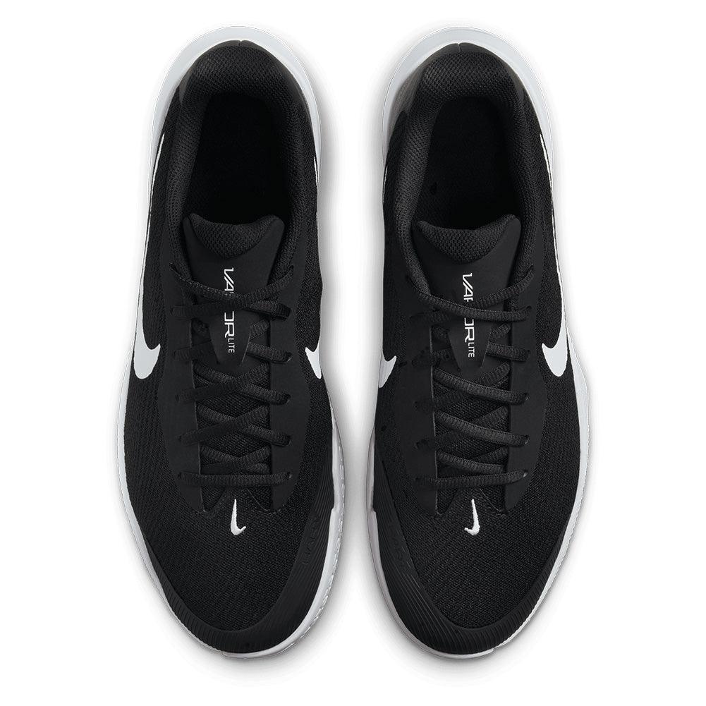 Men`s Vapor Lite 3 Tennis Shoes Black and White Footwear Nike