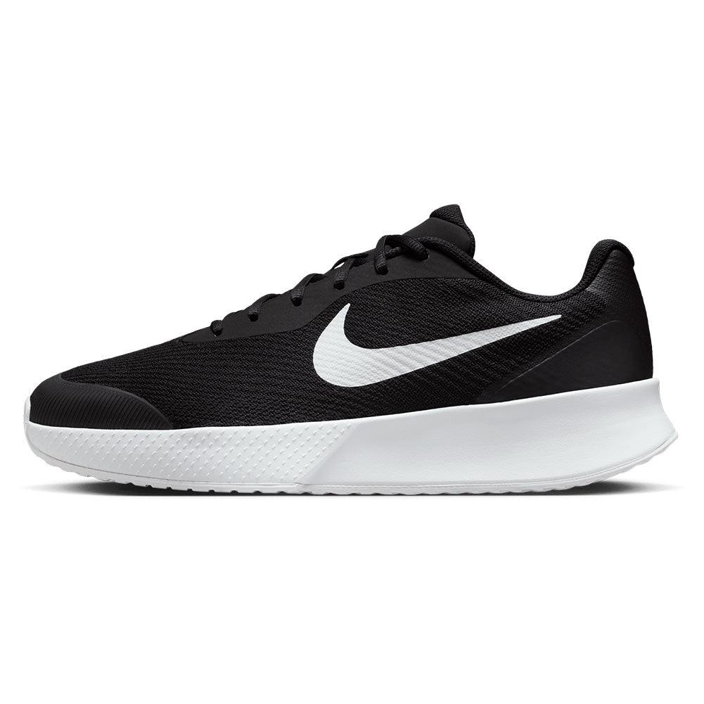 Men`s Vapor Lite 3 Tennis Shoes Black and White Footwear Nike