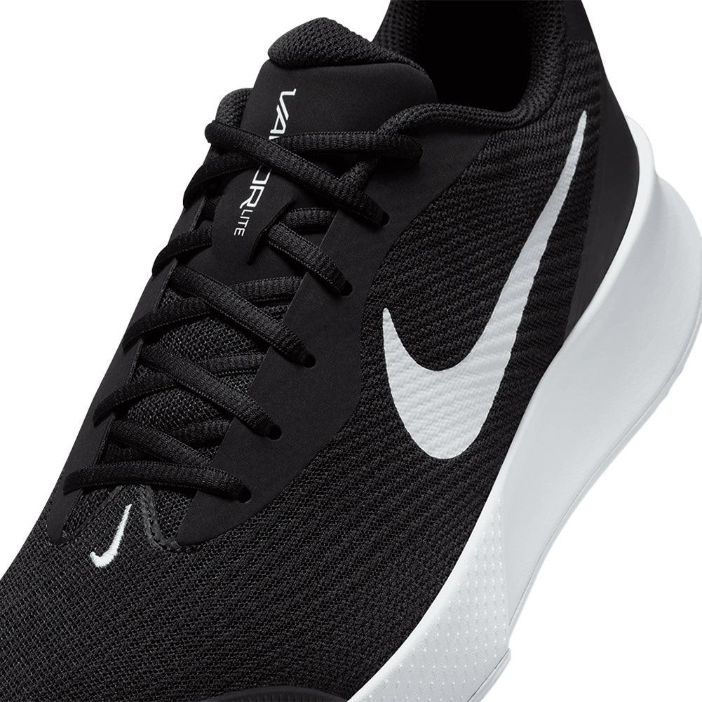 Men`s Vapor Lite 3 Tennis Shoes Black and White Footwear Nike