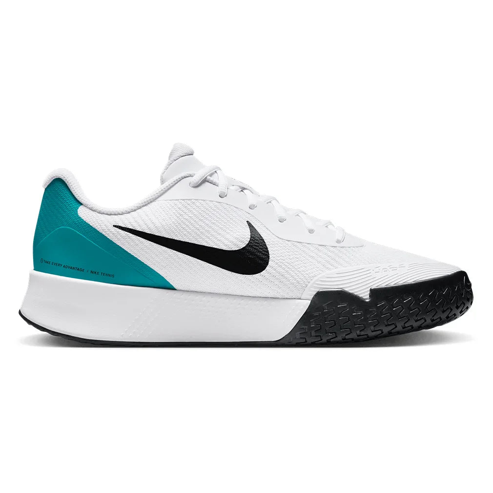 Men`s Vapor Lite 3 Tennis Shoes White and Black Footwear Nike