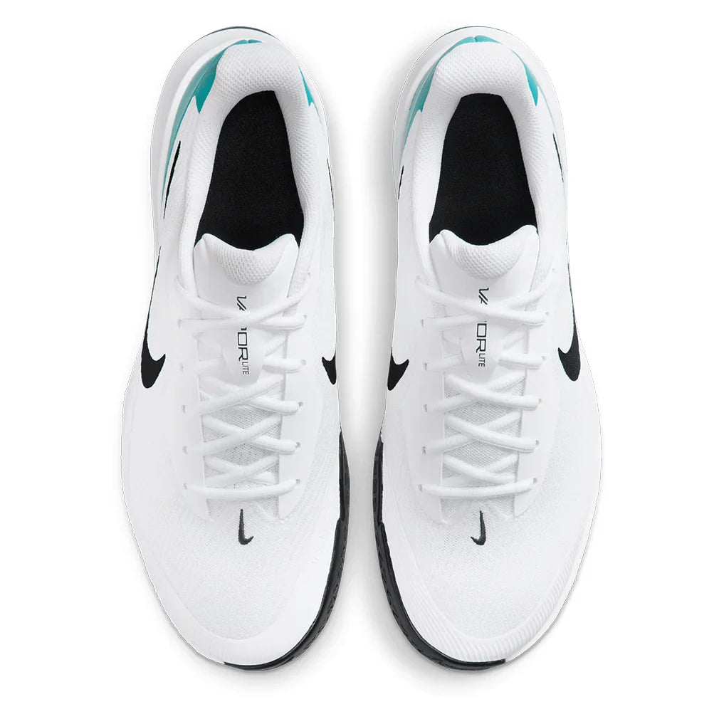 Men`s Vapor Lite 3 Tennis Shoes White and Black Footwear Nike