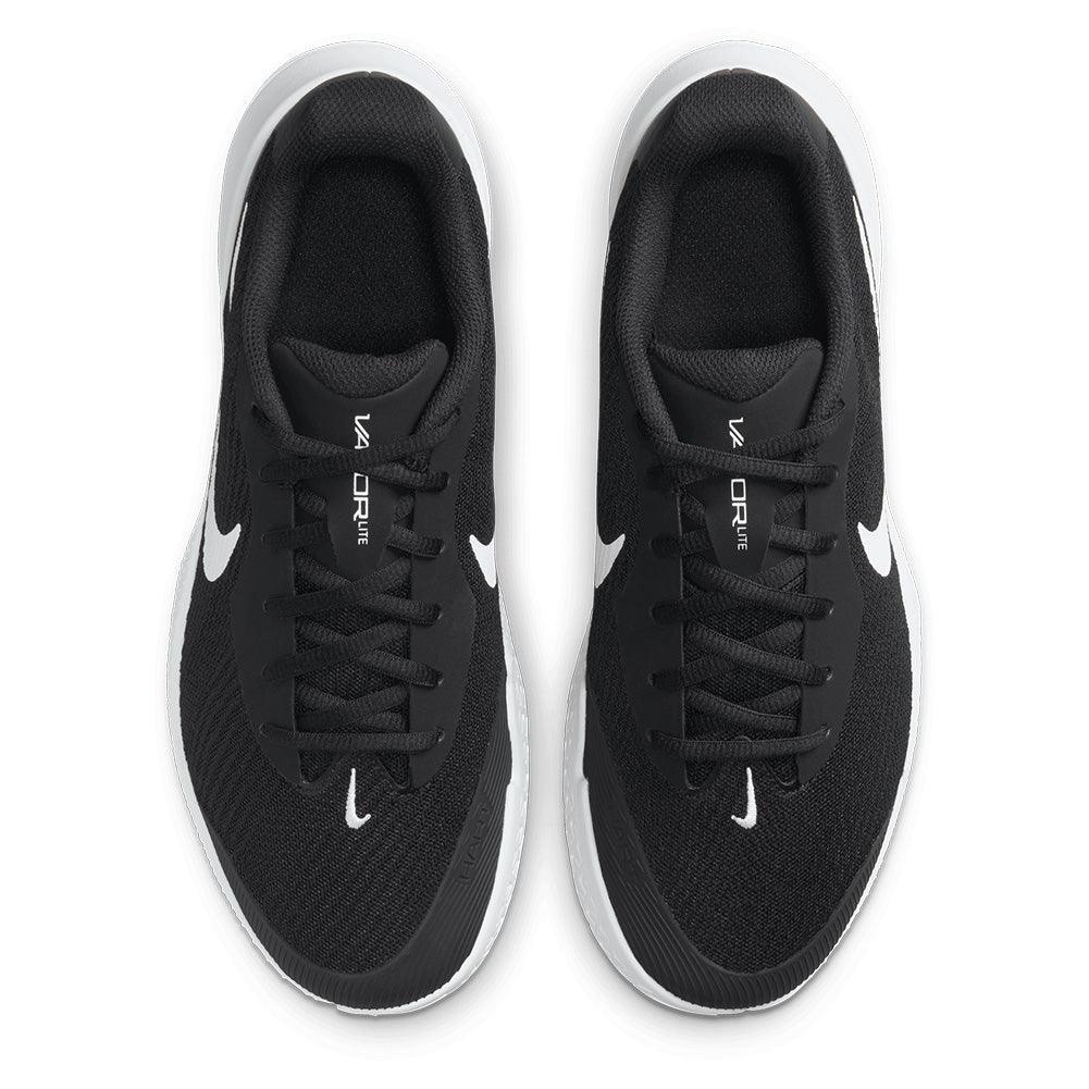 Women`s Vapor Lite 3 Tennis Shoes Black and White Footwear Nike