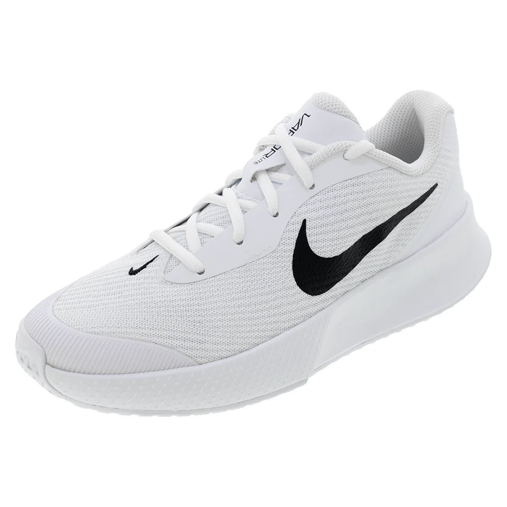 Women`s Vapor Lite 3 Tennis Shoes White and Black Footwear Nike