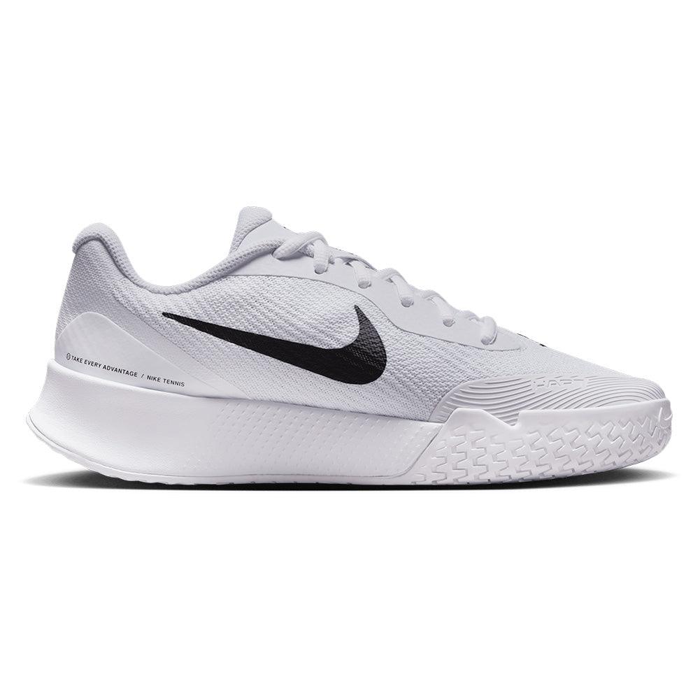 Women`s Vapor Lite 3 Tennis Shoes White and Black Footwear Nike
