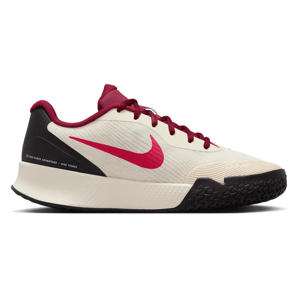 Women`s Vapor Lite 3 Tennis Shoes Pale Ivory and Rush Pink Footwear Nike