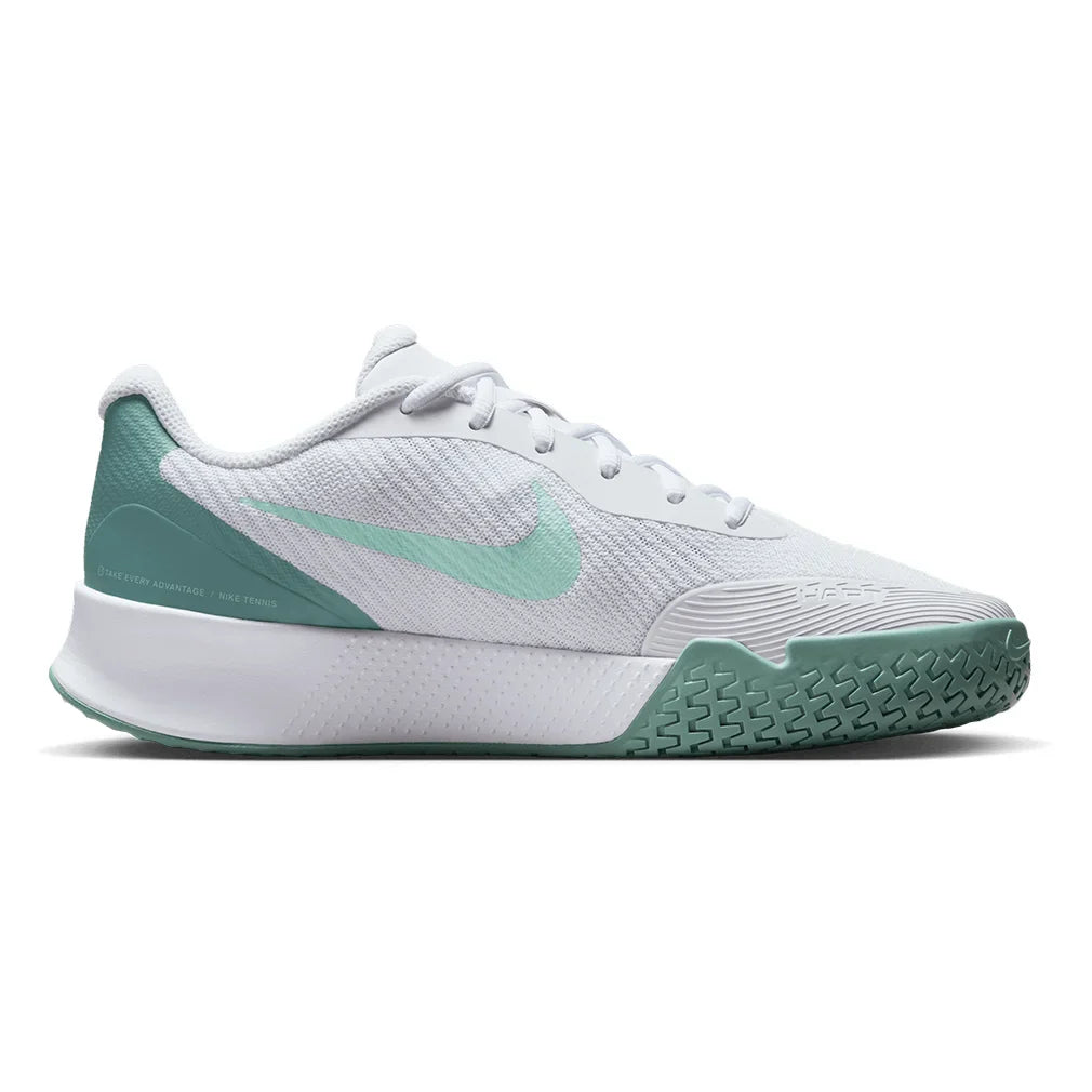 Women`s Vapor Lite 3 Tennis Shoes White and Mint Foam Footwear Nike