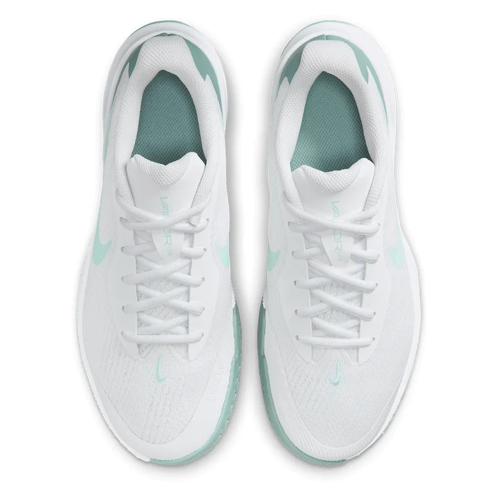 Women`s Vapor Lite 3 Tennis Shoes White and Mint Foam Footwear Nike