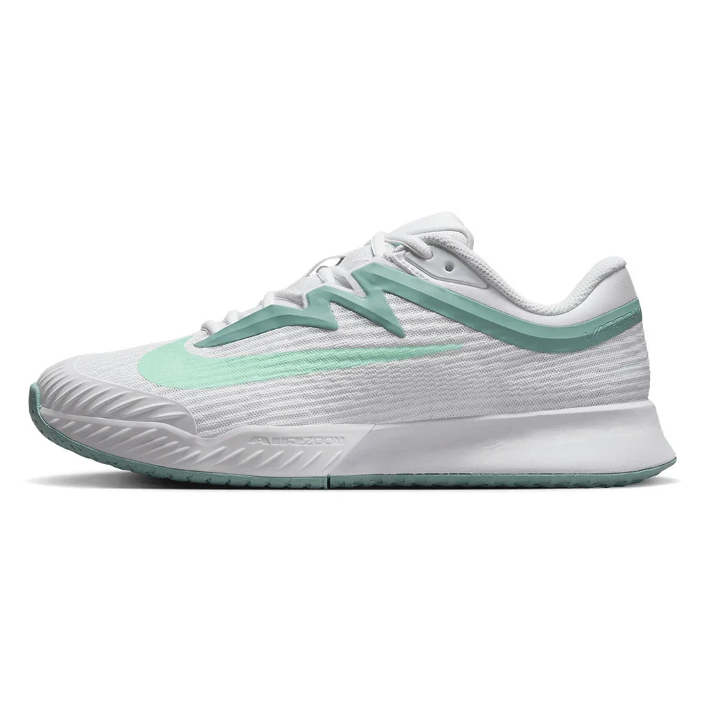 Women`s Zoom Vapor Pro 3 Tennis Shoes White and Mint Foam Footwear Nike