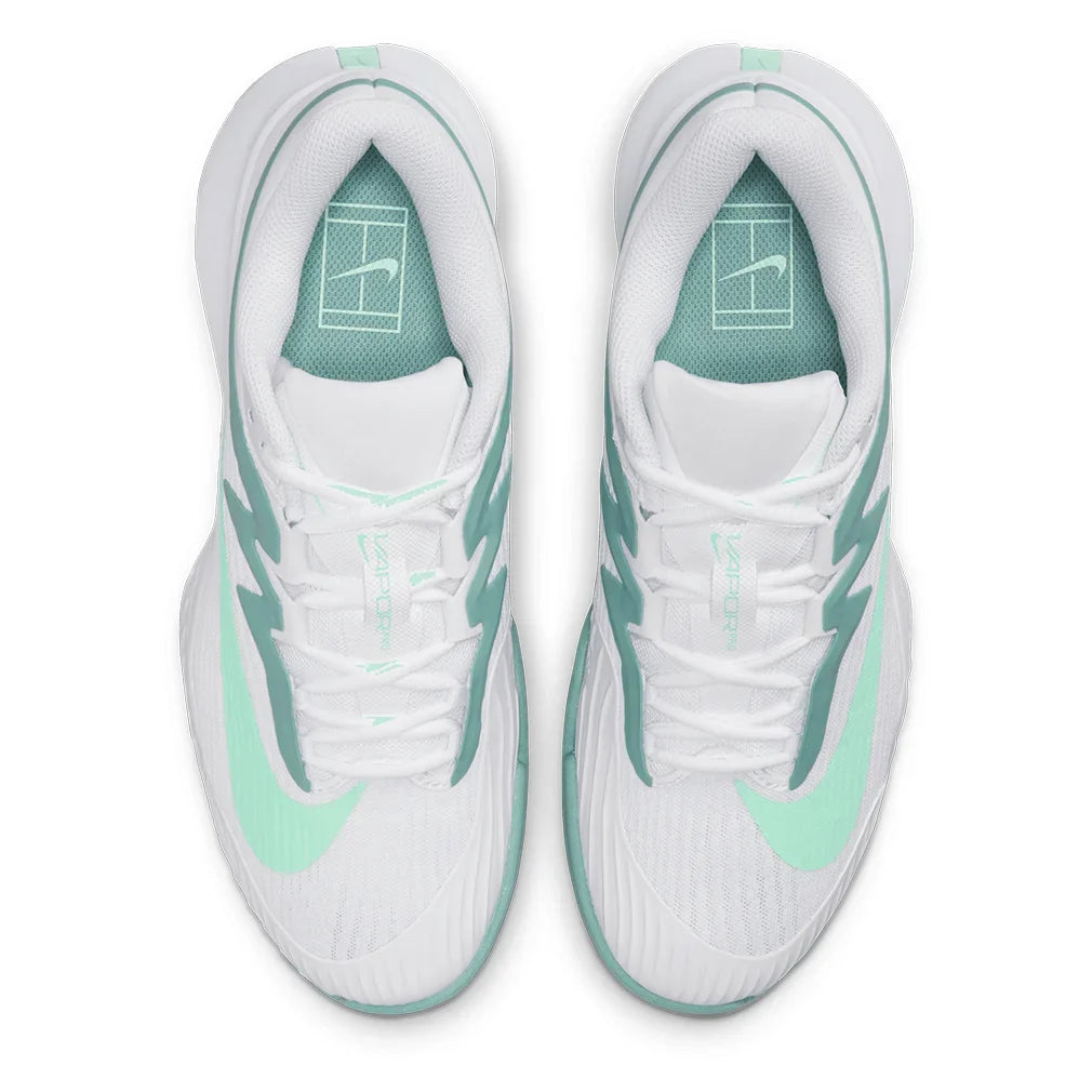 Women`s Zoom Vapor Pro 3 Tennis Shoes White and Mint Foam Footwear Nike