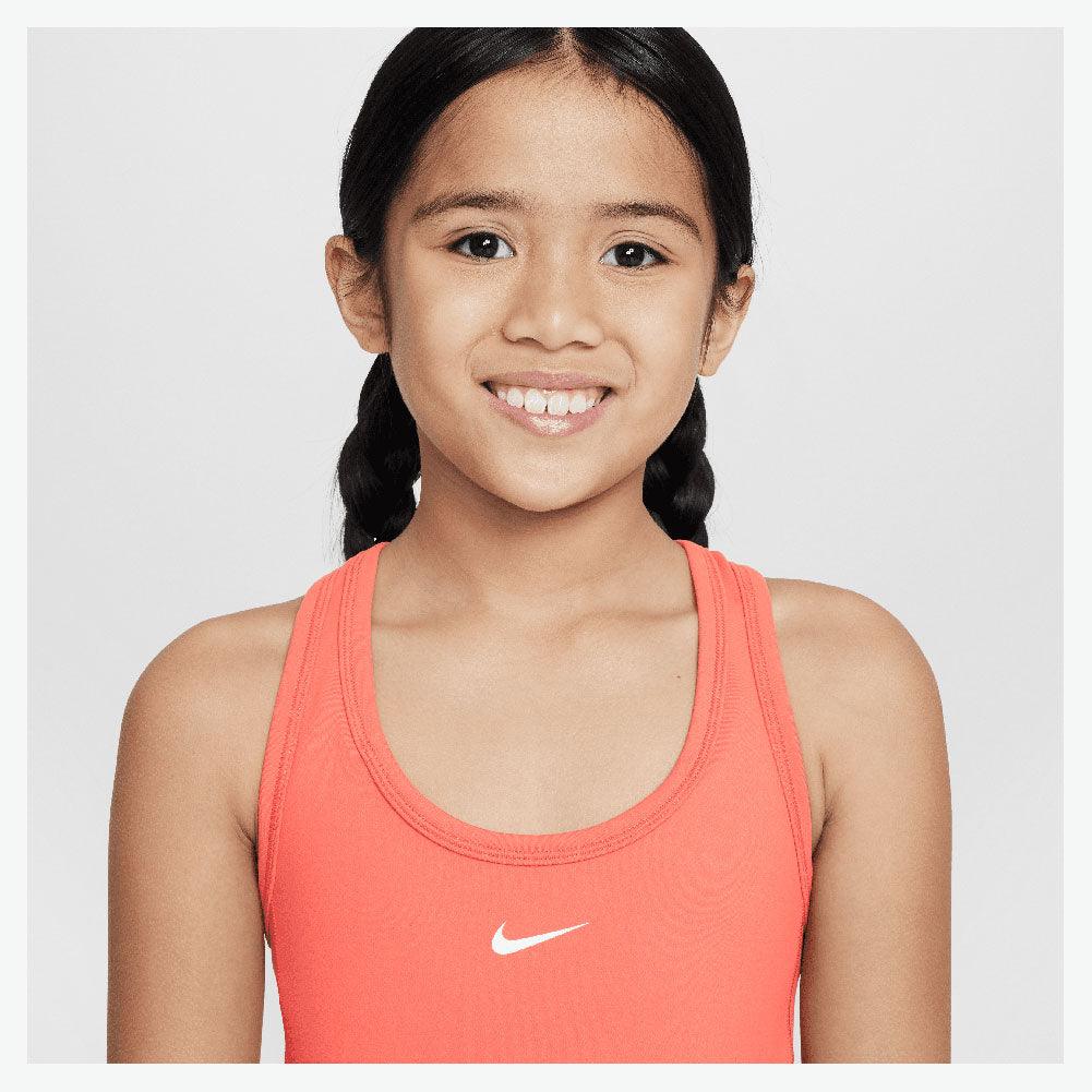 Girls' One Dri-Fit Tennis Tank Magic Ember and White Apparel Nike