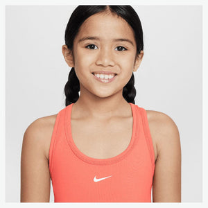 Girls' One Dri-Fit Tennis Tank Magic Ember and White Apparel Nike