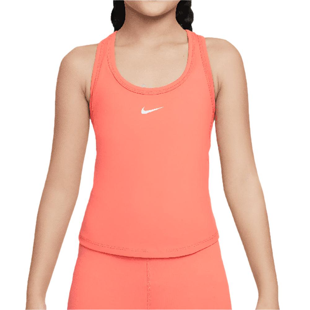 Girls' One Dri-Fit Tennis Tank Magic Ember and White Apparel Nike