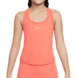 Girls' One Dri-Fit Tennis Tank Magic Ember and White Apparel Nike