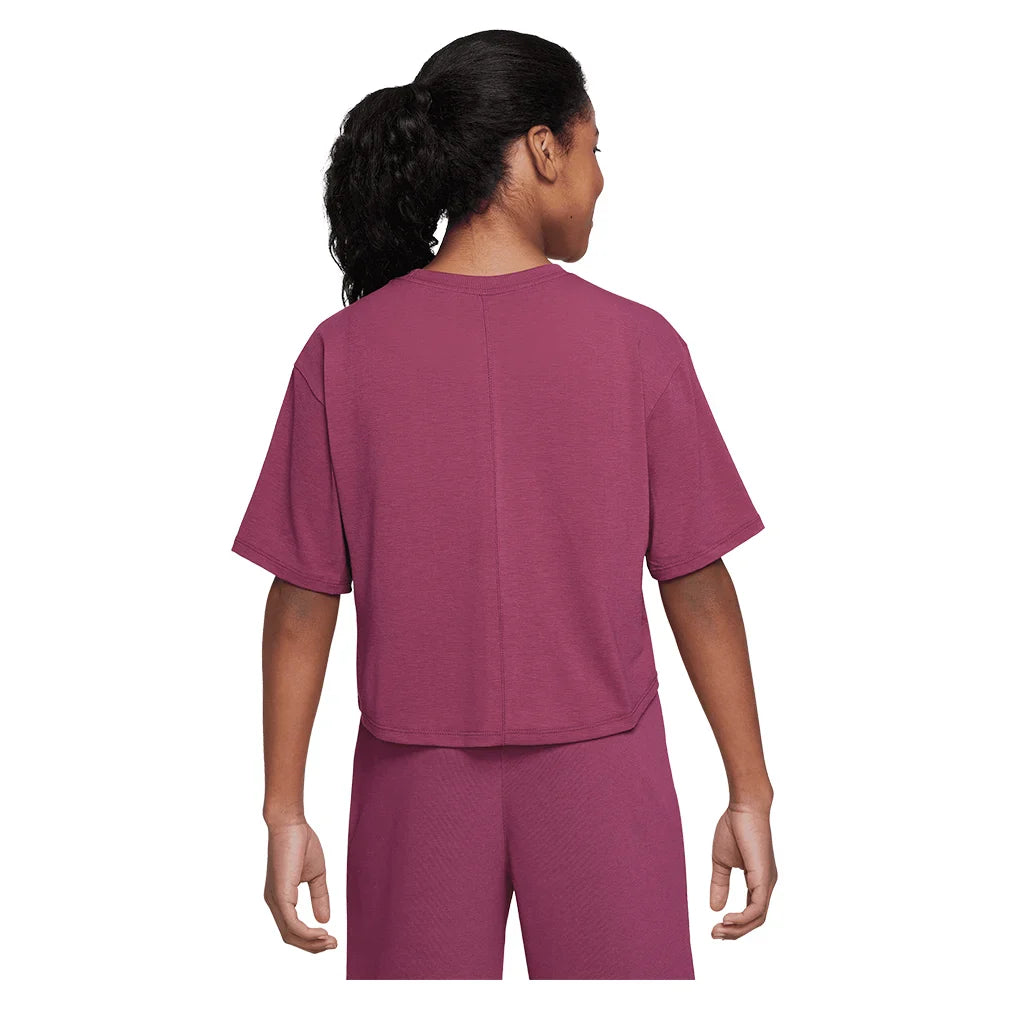 Girls` One Relaxed Dri-FIT Short Sleeve Top Apparel Nike
