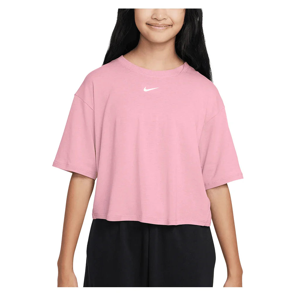 Girls` One Relaxed Dri-FIT Short Sleeve Top Apparel Nike