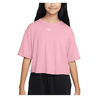 Girls` One Relaxed Dri-FIT Short Sleeve Top Apparel Nike