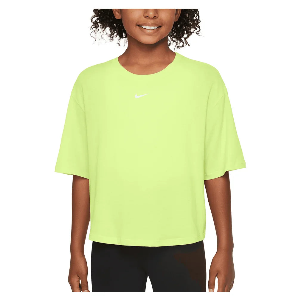 Girls` One Relaxed Dri-FIT Short-Sleeve Top Apparel Nike