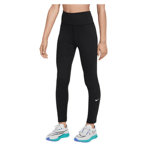 Girls` One Dri-FIT High-Waisted Training Leggings Apparel Nike
