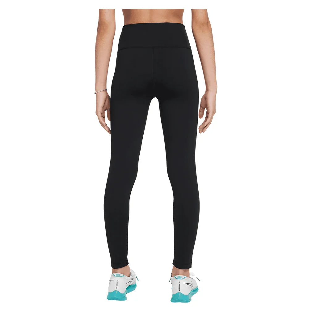 Girls` One Dri-FIT High-Waisted Training Leggings Apparel Nike