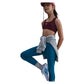 Girls' One Dri-FIT High-Waisted Training Leggings Green Abyss and White Apparel Nike