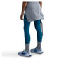 Girls' One Dri-FIT High-Waisted Training Leggings Green Abyss and White Apparel Nike