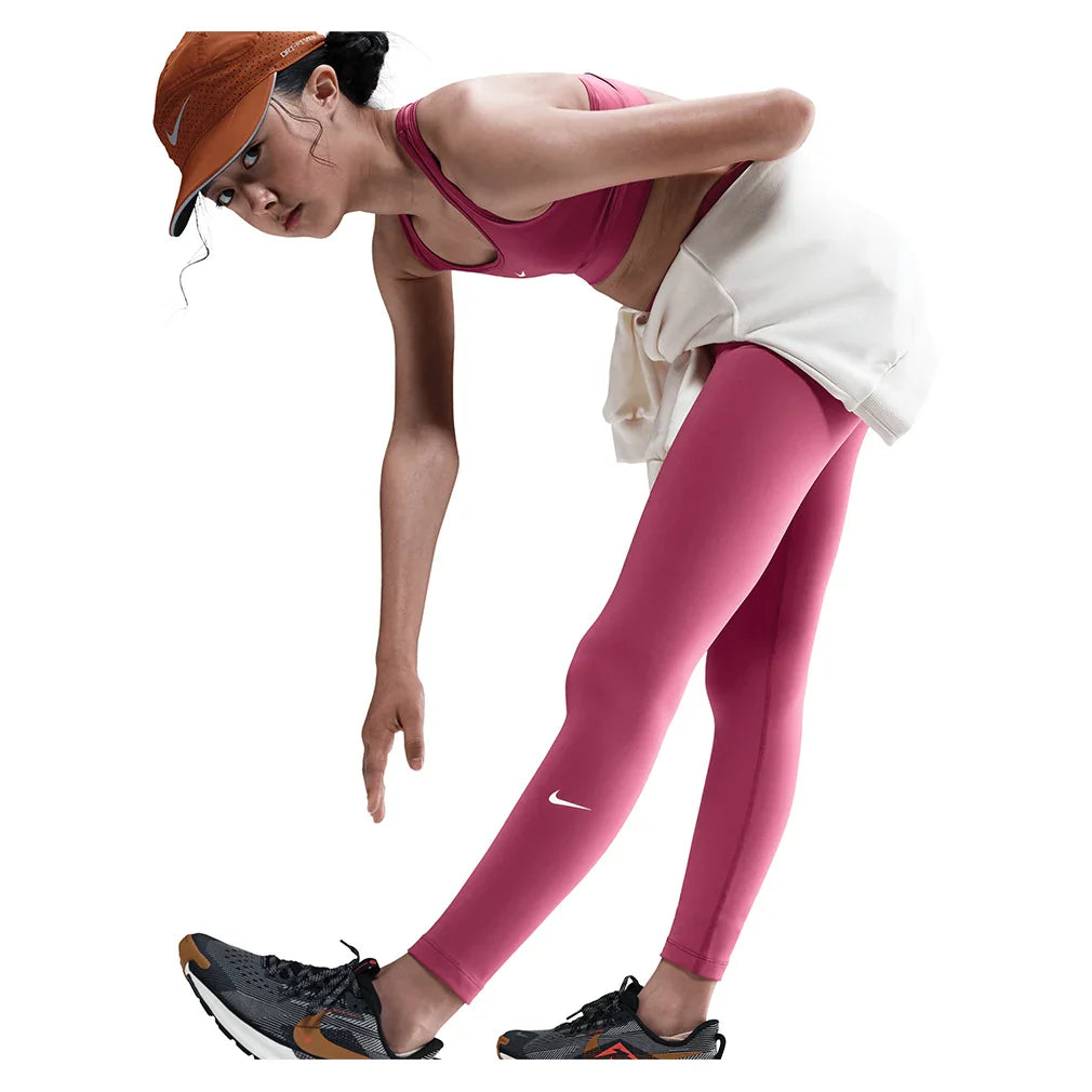 Girls` One Dri-FIT High-Waisted Training Leggings Apparel Nike