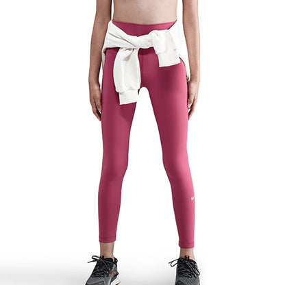 Girls` One Dri-FIT High-Waisted Training Leggings Apparel Nike