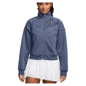 Women`s Court Dri-FIT Heritage Windrunner Poly Knit Tennis Jacket Diffused Blue Apparel Nike