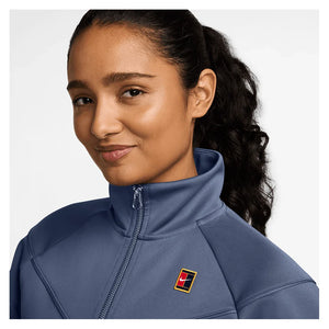 Women`s Court Dri-FIT Heritage Windrunner Poly Knit Tennis Jacket Diffused Blue Apparel Nike