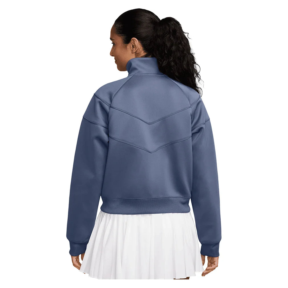 Women`s Court Dri-FIT Heritage Windrunner Poly Knit Tennis Jacket Diffused Blue Apparel Nike