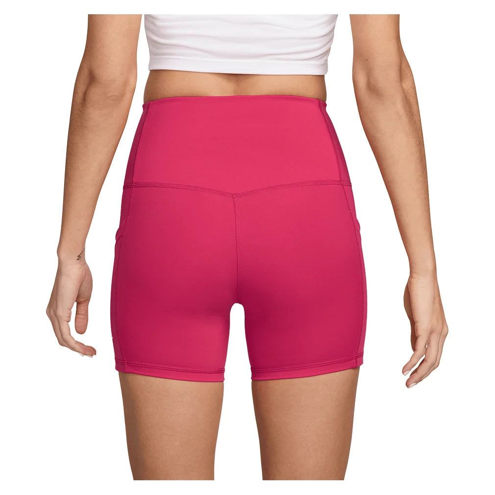 Women's Court Dri-FIT Tennis Shorts with Pockets Rush Pink and White Apparel Nike