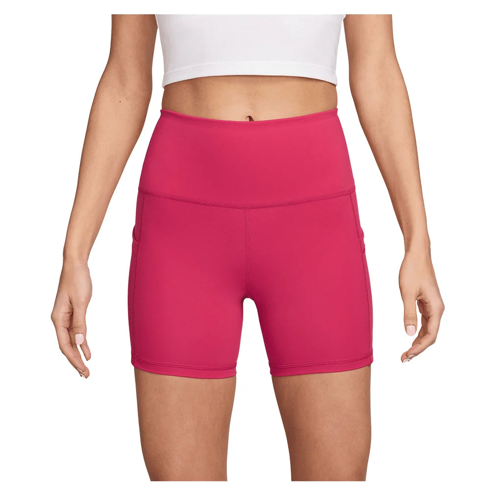 Women's Court Dri-FIT Tennis Shorts with Pockets Rush Pink and White Apparel Nike